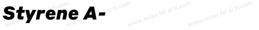 Styrene A字体转换